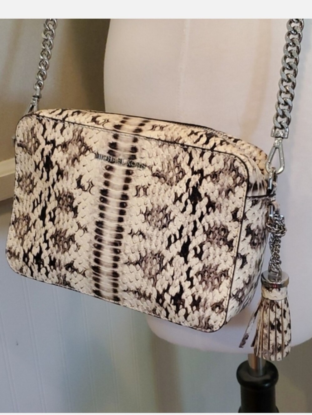 Like NEW Michael Kors snake "Ginni" bag